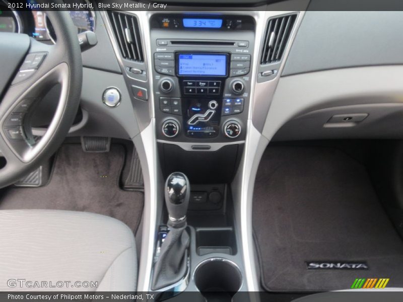 Blue Sky Metallic / Gray 2012 Hyundai Sonata Hybrid