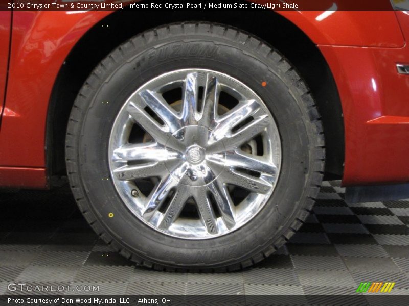 Inferno Red Crystal Pearl / Medium Slate Gray/Light Shale 2010 Chrysler Town & Country Limited