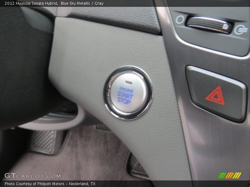 Blue Sky Metallic / Gray 2012 Hyundai Sonata Hybrid