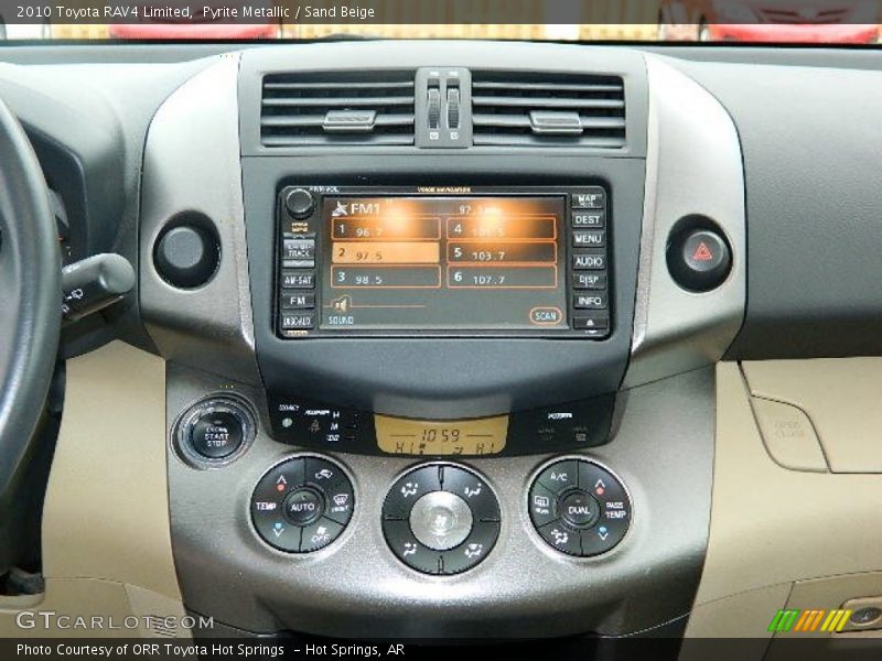 Controls of 2010 RAV4 Limited