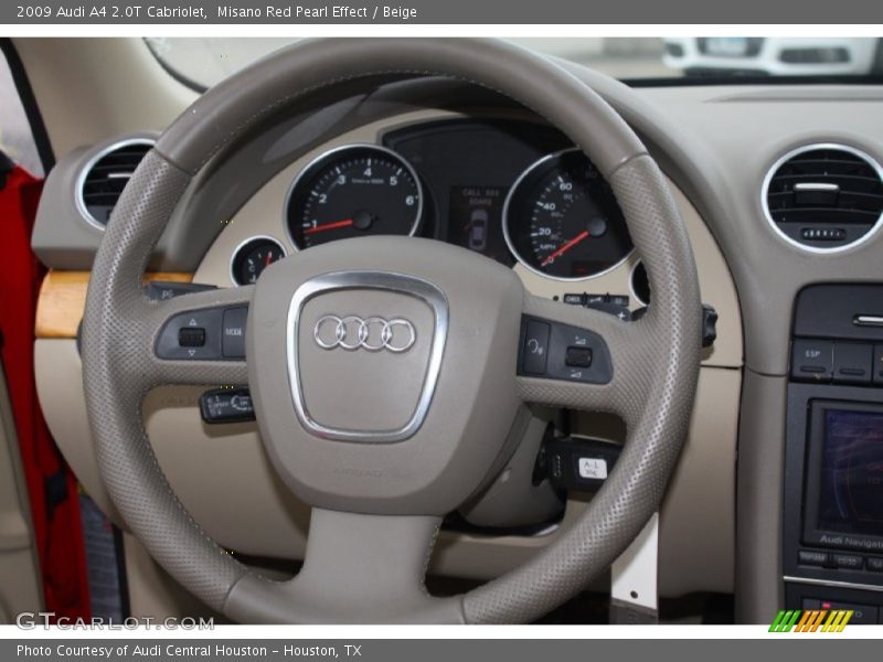 Misano Red Pearl Effect / Beige 2009 Audi A4 2.0T Cabriolet