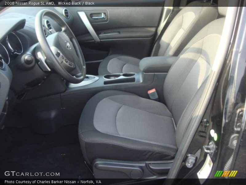 Wicked Black / Black 2008 Nissan Rogue SL AWD