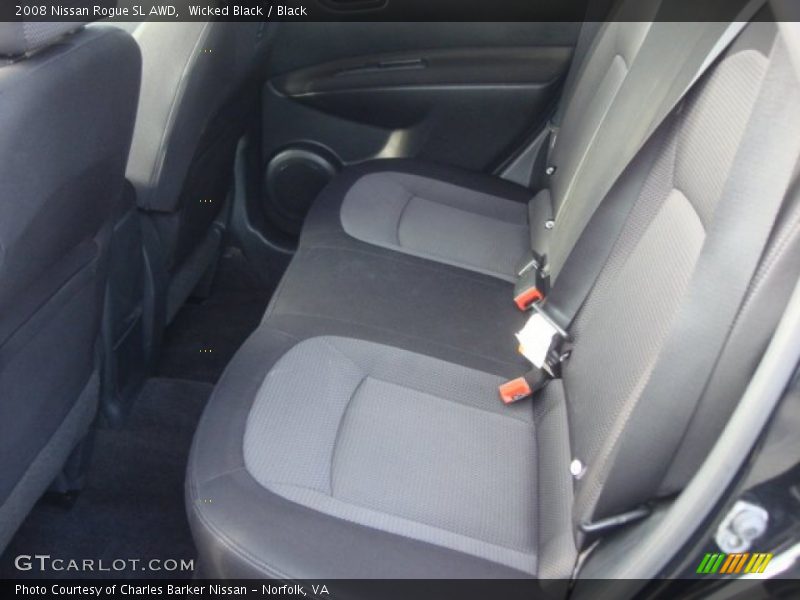 Wicked Black / Black 2008 Nissan Rogue SL AWD