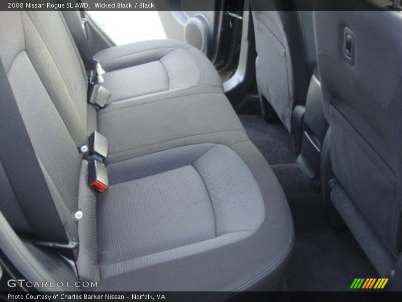 Wicked Black / Black 2008 Nissan Rogue SL AWD