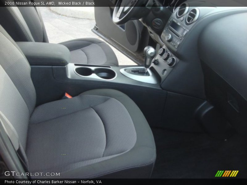 Wicked Black / Black 2008 Nissan Rogue SL AWD