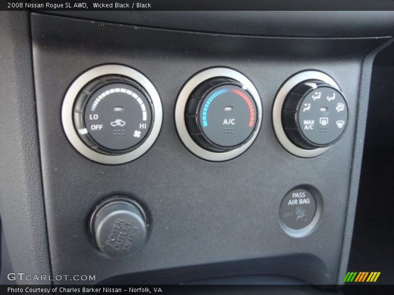 Wicked Black / Black 2008 Nissan Rogue SL AWD