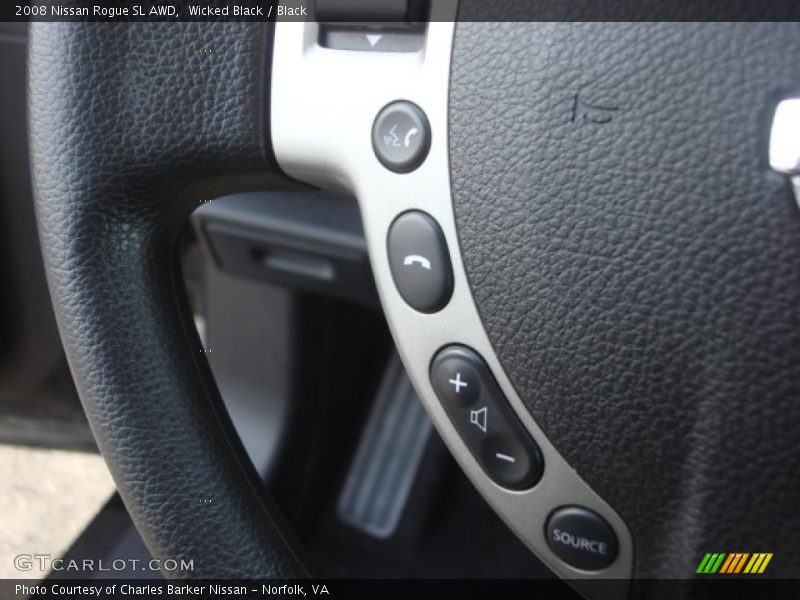 Wicked Black / Black 2008 Nissan Rogue SL AWD