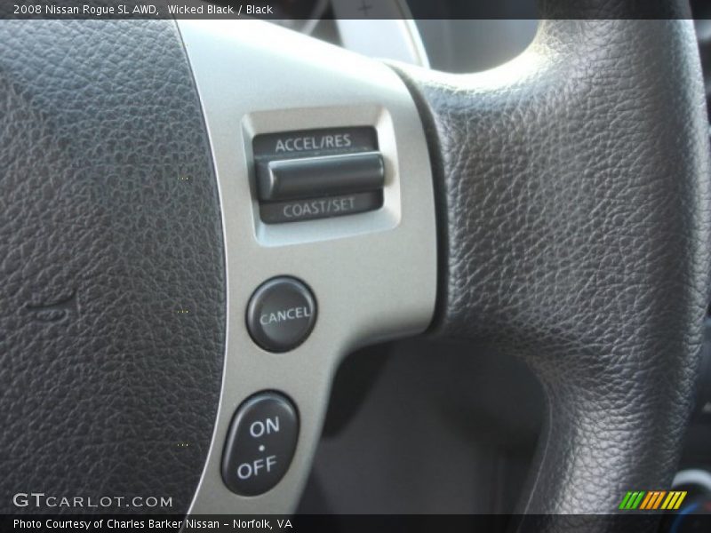 Wicked Black / Black 2008 Nissan Rogue SL AWD