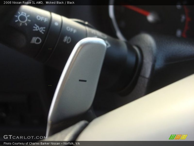 Wicked Black / Black 2008 Nissan Rogue SL AWD