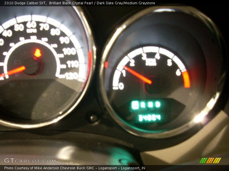 Brilliant Black Crystal Pearl / Dark Slate Gray/Medium Graystone 2010 Dodge Caliber SXT