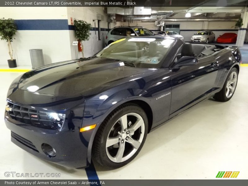 Imperial Blue Metallic / Black 2012 Chevrolet Camaro LT/RS Convertible