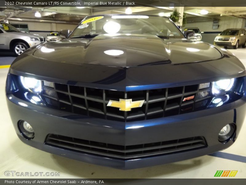 Imperial Blue Metallic / Black 2012 Chevrolet Camaro LT/RS Convertible