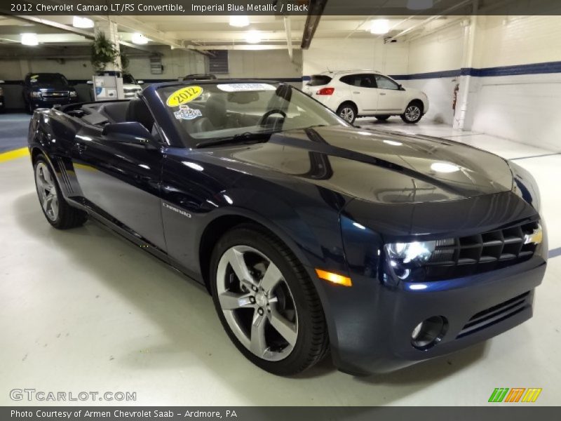 Imperial Blue Metallic / Black 2012 Chevrolet Camaro LT/RS Convertible
