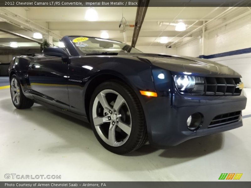 Imperial Blue Metallic / Black 2012 Chevrolet Camaro LT/RS Convertible