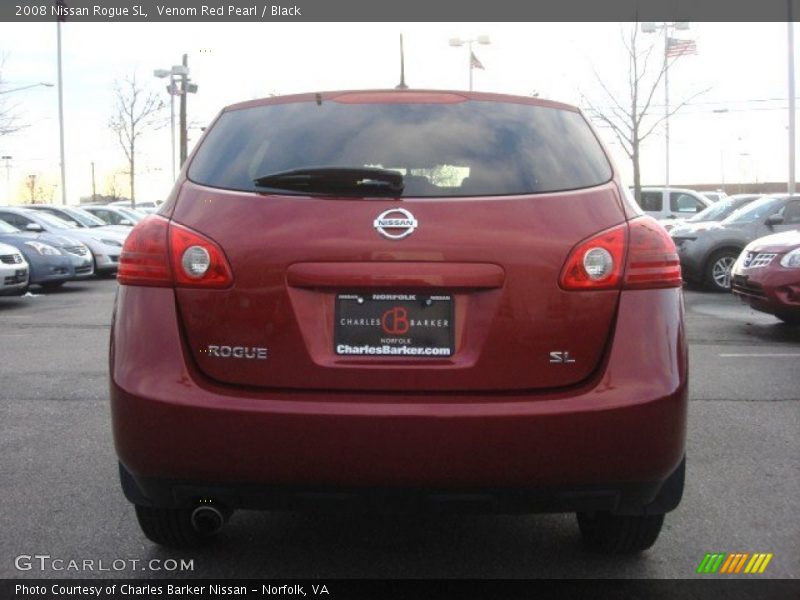 Venom Red Pearl / Black 2008 Nissan Rogue SL