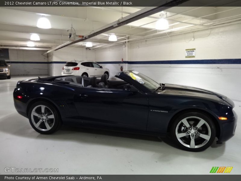 Imperial Blue Metallic / Black 2012 Chevrolet Camaro LT/RS Convertible
