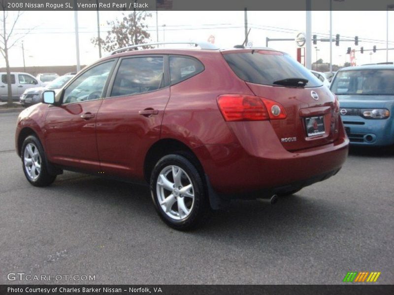 Venom Red Pearl / Black 2008 Nissan Rogue SL