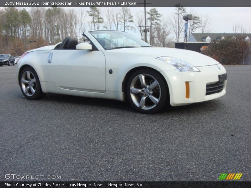 Pikes Peak White Pearl / Charcoal 2008 Nissan 350Z Touring Roadster