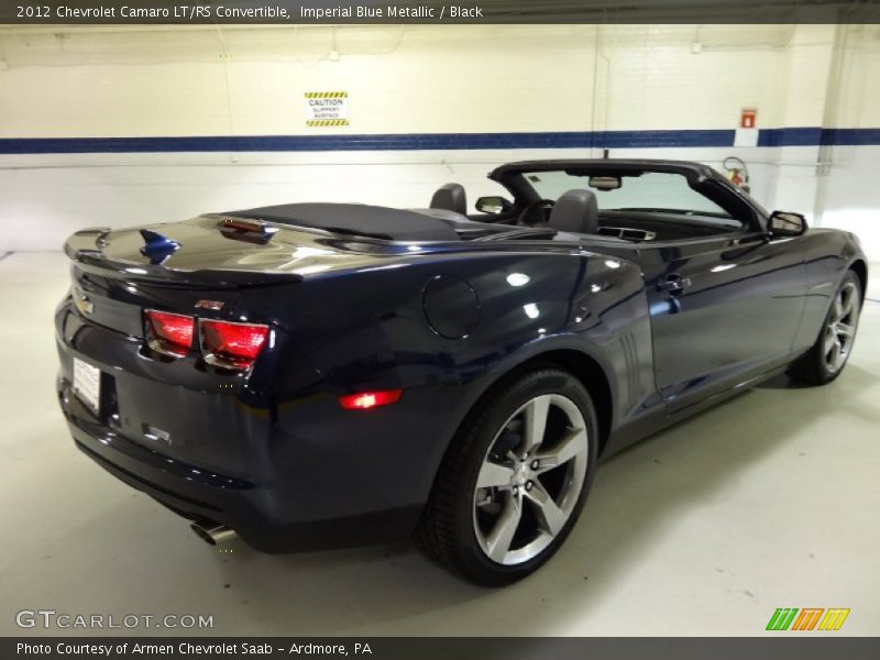 Imperial Blue Metallic / Black 2012 Chevrolet Camaro LT/RS Convertible