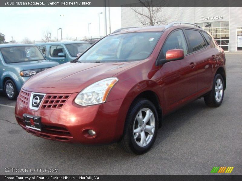 Venom Red Pearl / Black 2008 Nissan Rogue SL
