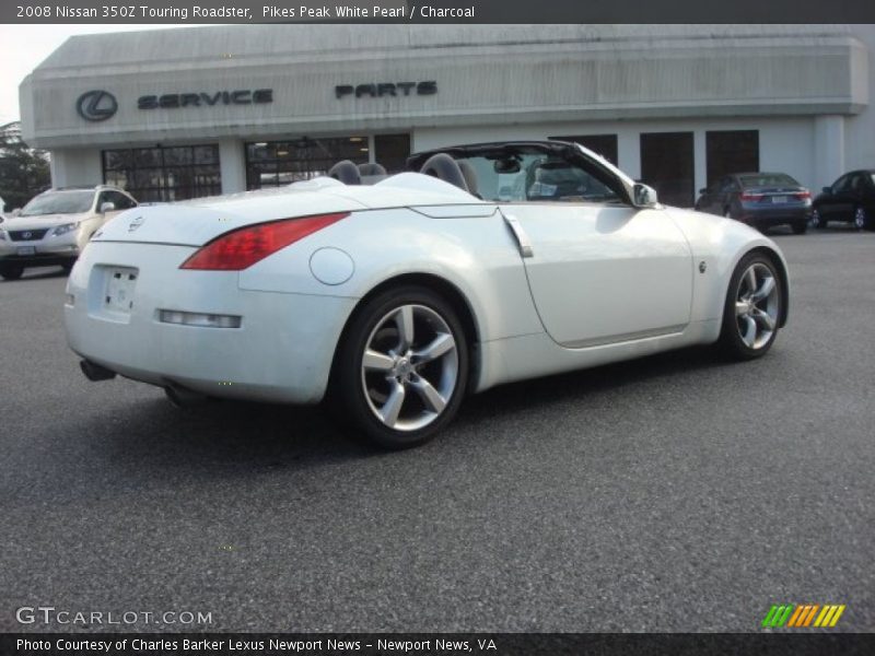 Pikes Peak White Pearl / Charcoal 2008 Nissan 350Z Touring Roadster