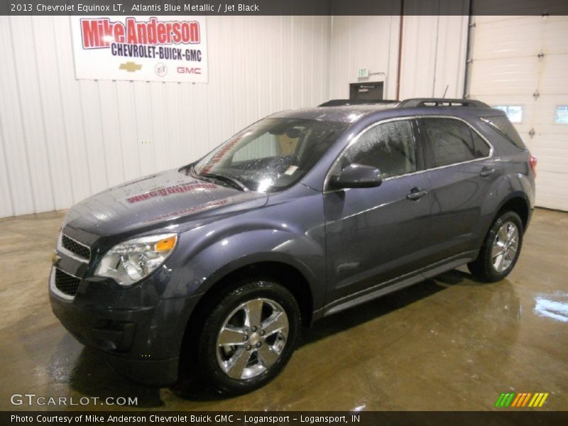 Atlantis Blue Metallic / Jet Black 2013 Chevrolet Equinox LT