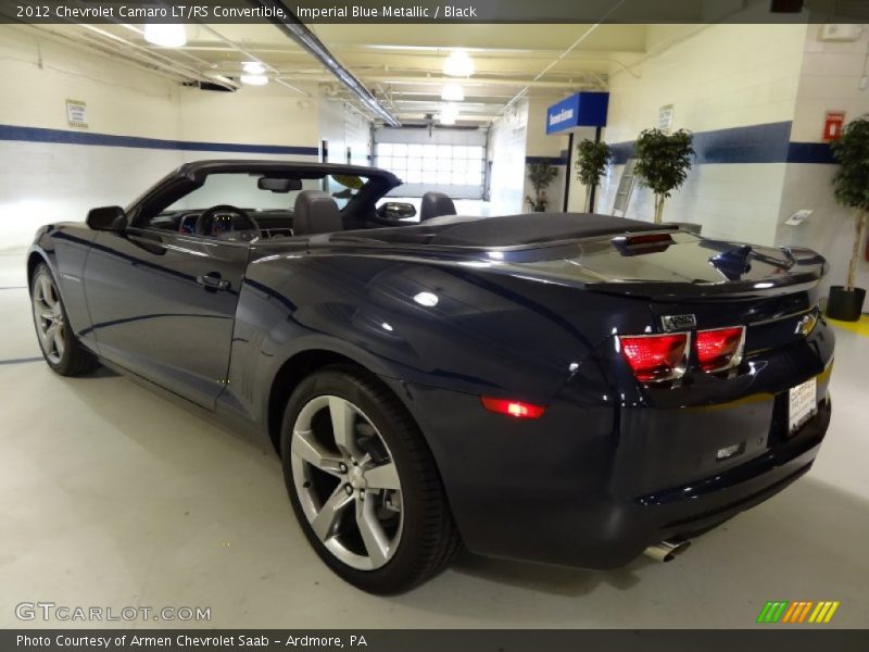 Imperial Blue Metallic / Black 2012 Chevrolet Camaro LT/RS Convertible