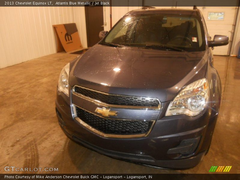 Atlantis Blue Metallic / Jet Black 2013 Chevrolet Equinox LT