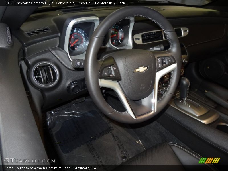 Imperial Blue Metallic / Black 2012 Chevrolet Camaro LT/RS Convertible