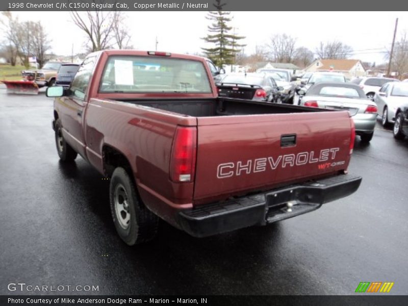 Copper Metallic / Neutral 1998 Chevrolet C/K C1500 Regular Cab