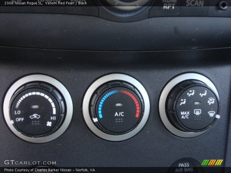 Venom Red Pearl / Black 2008 Nissan Rogue SL