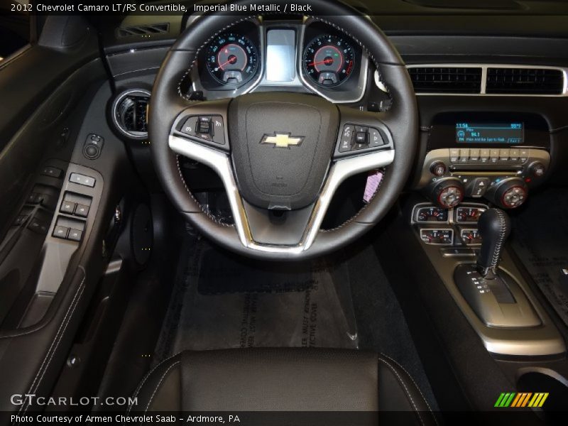 Imperial Blue Metallic / Black 2012 Chevrolet Camaro LT/RS Convertible