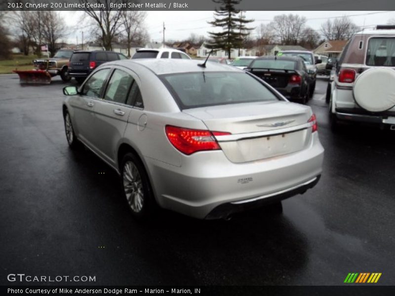 Bright Silver Metallic / Black 2012 Chrysler 200 Limited Sedan