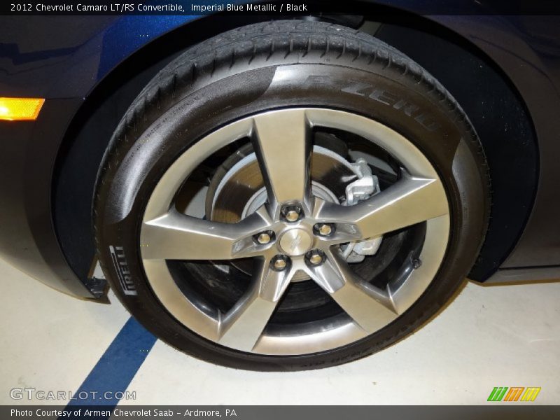 Imperial Blue Metallic / Black 2012 Chevrolet Camaro LT/RS Convertible