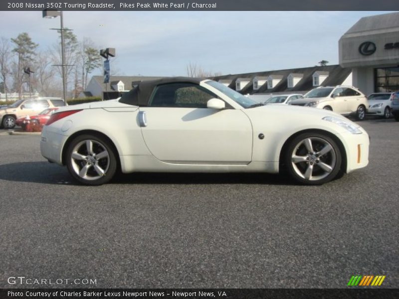 Pikes Peak White Pearl / Charcoal 2008 Nissan 350Z Touring Roadster
