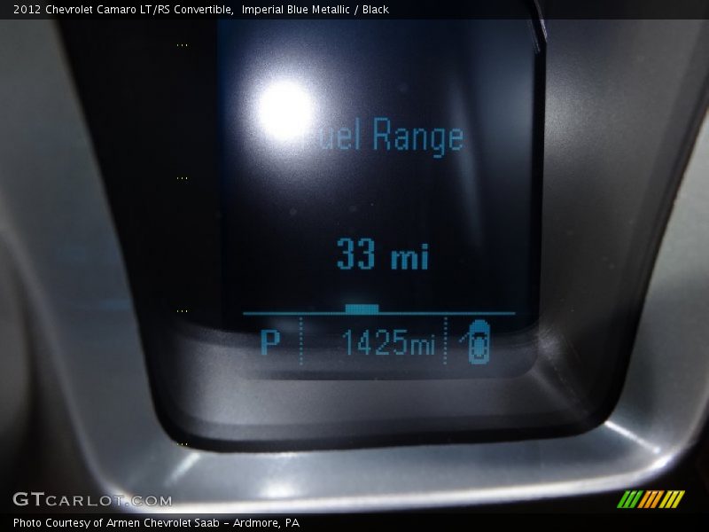 Imperial Blue Metallic / Black 2012 Chevrolet Camaro LT/RS Convertible