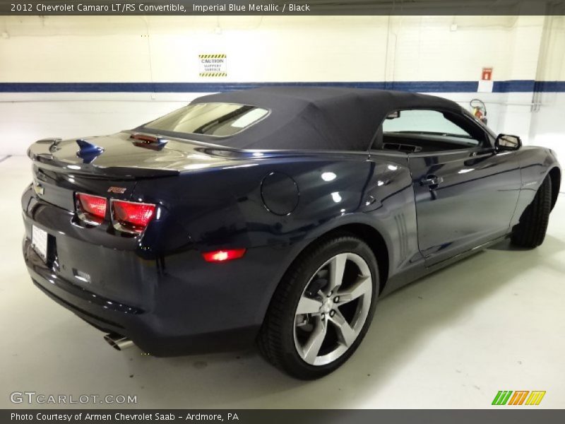 Imperial Blue Metallic / Black 2012 Chevrolet Camaro LT/RS Convertible