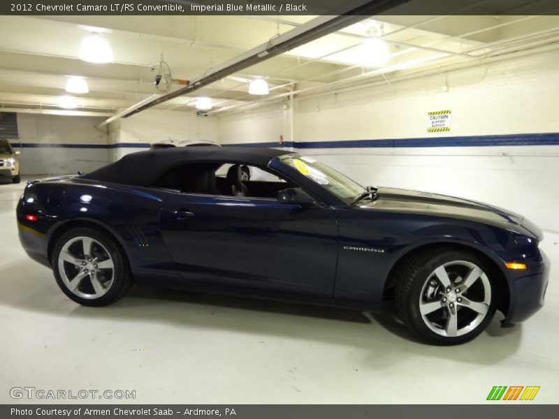 Imperial Blue Metallic / Black 2012 Chevrolet Camaro LT/RS Convertible