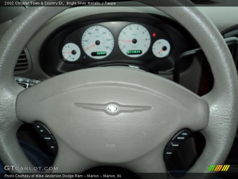 Bright Silver Metallic / Taupe 2002 Chrysler Town & Country EX