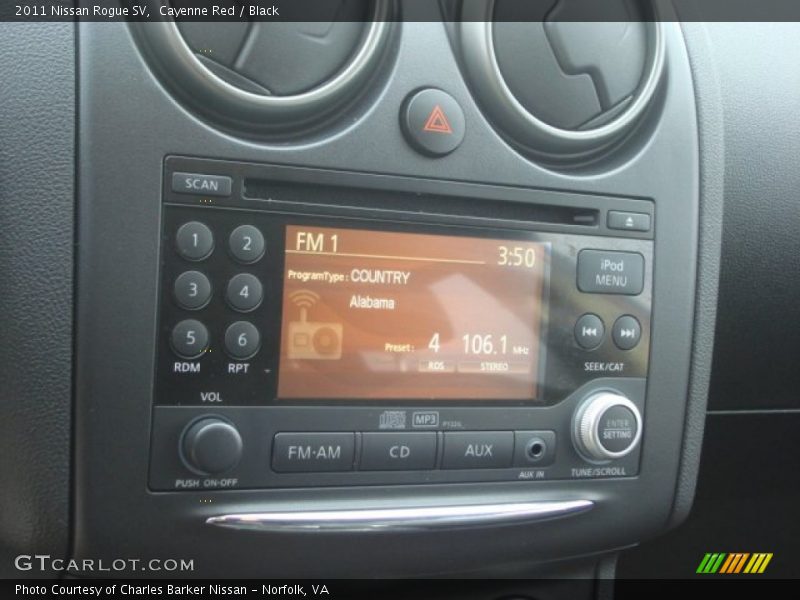 Cayenne Red / Black 2011 Nissan Rogue SV