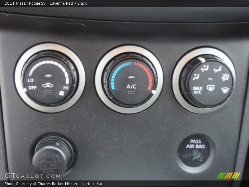 Cayenne Red / Black 2011 Nissan Rogue SV