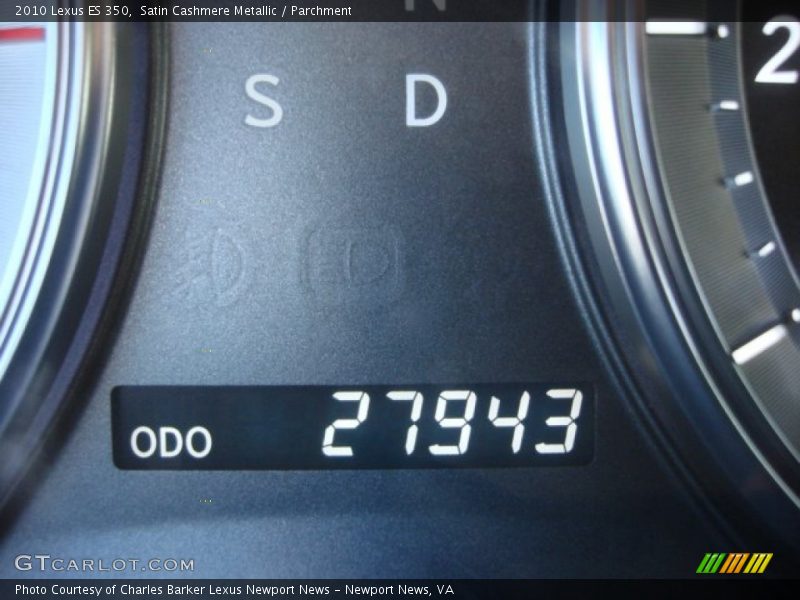 Satin Cashmere Metallic / Parchment 2010 Lexus ES 350