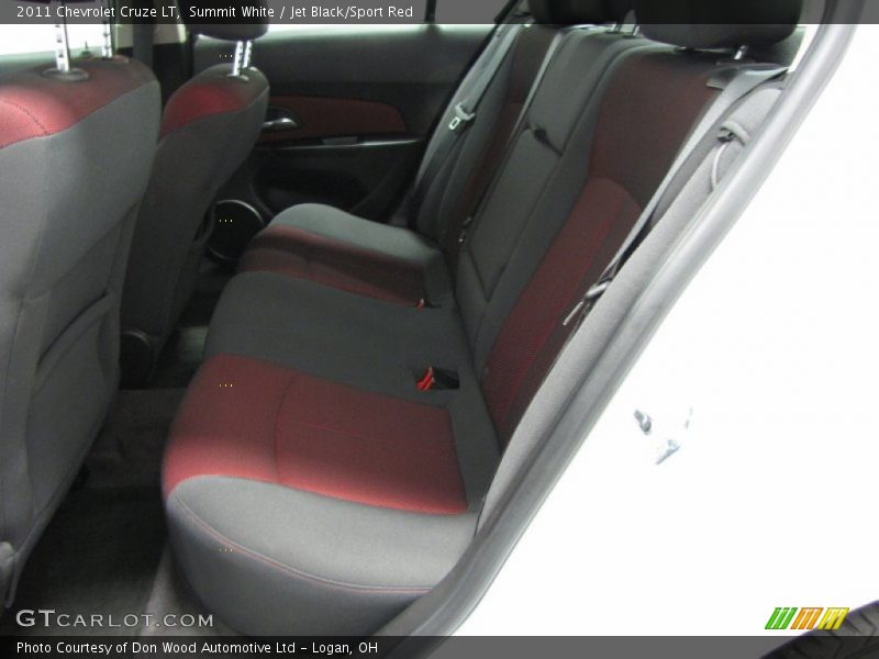 Summit White / Jet Black/Sport Red 2011 Chevrolet Cruze LT