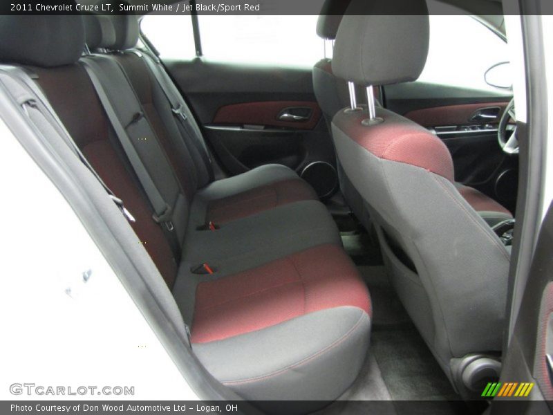 Summit White / Jet Black/Sport Red 2011 Chevrolet Cruze LT