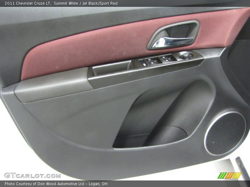 Summit White / Jet Black/Sport Red 2011 Chevrolet Cruze LT
