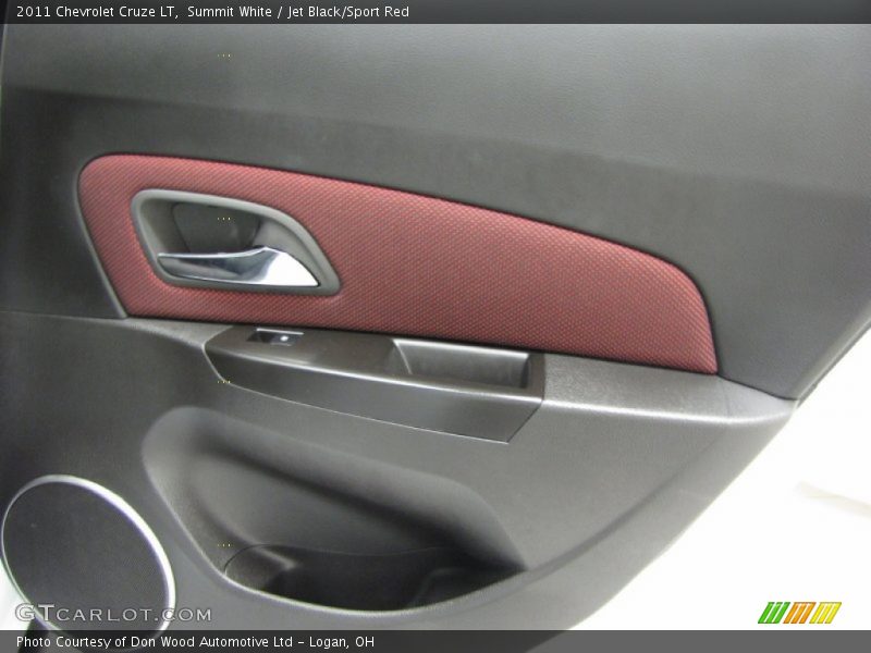 Summit White / Jet Black/Sport Red 2011 Chevrolet Cruze LT