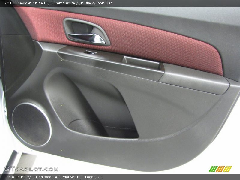Summit White / Jet Black/Sport Red 2011 Chevrolet Cruze LT