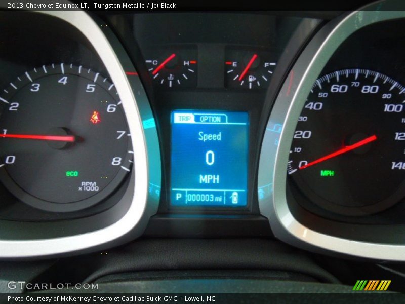 Tungsten Metallic / Jet Black 2013 Chevrolet Equinox LT