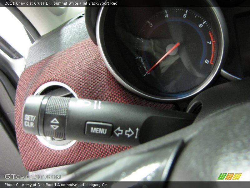 Summit White / Jet Black/Sport Red 2011 Chevrolet Cruze LT
