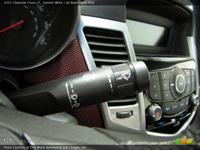 Summit White / Jet Black/Sport Red 2011 Chevrolet Cruze LT